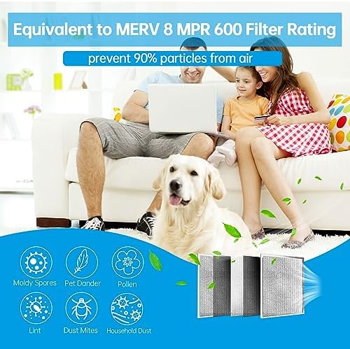 UBeesize 18x24x1 Reusable Electrostatic Air Filter HVAC AC Furnace Filter,MERV 8, Washable, Lasts a Lifetime,Permanent Air Filter,Breathe Fresher,Home And Office(Actual Size:17.44x23.46x0.82 Inch)