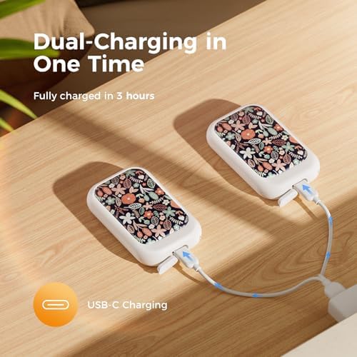 OCOOPA AI Magnetic Hand Warmers Rechargeable 2 Pack, 5000mAh Ultra-Thin Electric Glove Heater Handwarmer,UL Certified, Men Women Gifts for Christmas,Birthday,Winter Essentials,UT4 Young