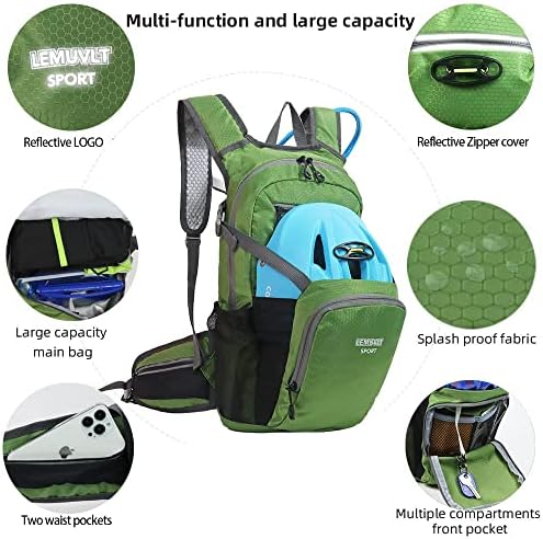 Hiking Daypack Waterproof Biking Backpack 15L Lightweight Durable Backpack for Ski Snowboarding Running MTB Cycling