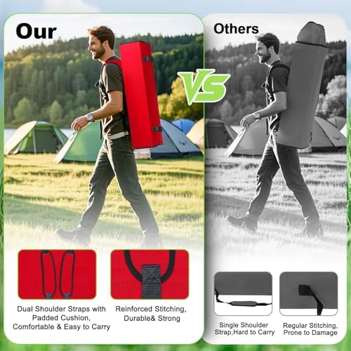 Portable Camping Chair with Canopy - Folding Chair with Canopy, Durable 600D Oxford Canopy Chair for Camping, Beach, Picnics, Fishing & Sports