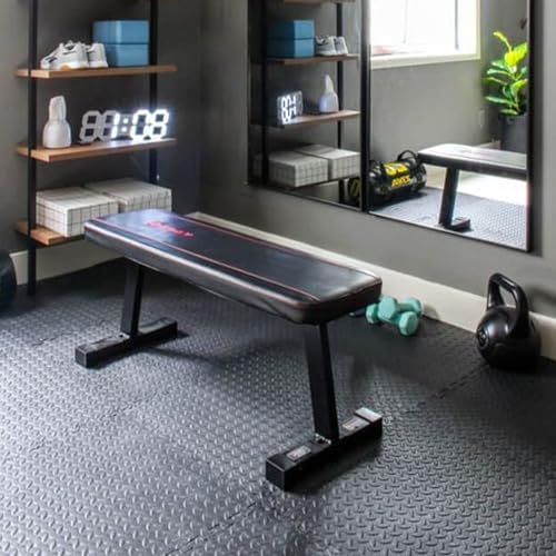 BalanceFrom Puzzle Exercise Mat with EVA Foam Interlocking Tiles for MMA, Exercise, Gymnastics and Home Gym Protective Flooring, Multiple Sizes and Colors