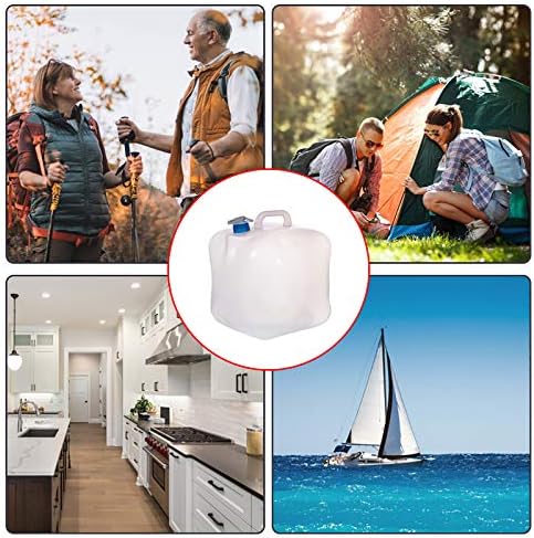 Cedilis 2 Pack 5.3 Gallon Collapsible Water Container with Spigot, Food Safe Water Storage Jug, BPA-Free Camping Water Storage Jug Canteen for Outdoor Hiking and Emergency, Portable, Foldable