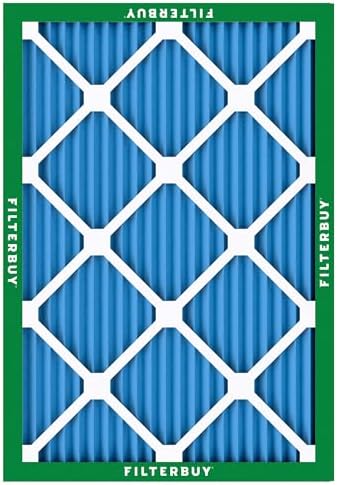 Filterbuy 20x25x1 Air Filter MERV 13 Optimal Defense (2-Pack), Pleated HVAC AC Furnace Air Filters Replacement (Actual Size: 19.50 x 24.50 x 0.75 Inches)
