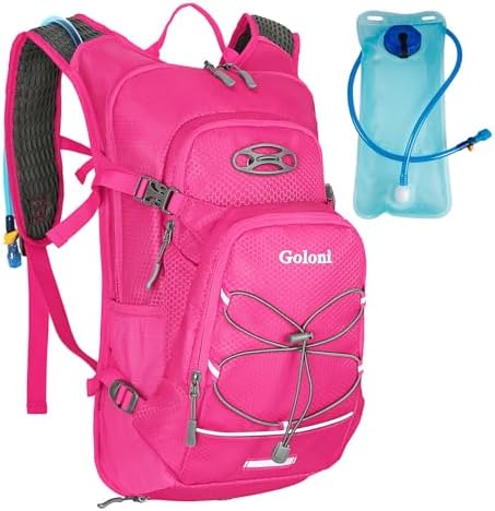Hydration Backpack,Lightweight Hiking Backpack with 2L Water Bladder,Water Backpack for Biking, Running, Festival