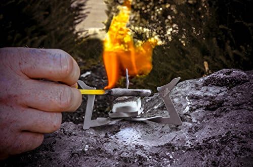 Esbit 1300-Degree Smokeless Solid 14g Fuel Tablets for Backpacking, Camping, and Emergency Prep
