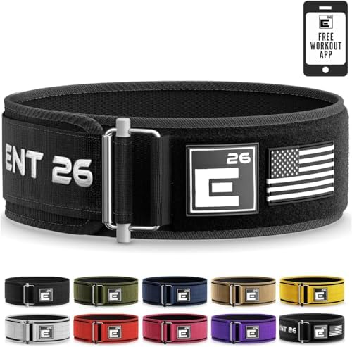 Self-Locking Weight Lifting Belt - Premium Weightlifting Belt for Serious Functional Fitness, Weight Lifting, and Olympic Lifting Athletes - Lifting Support for Men and Women - Deadlift Training Belt
