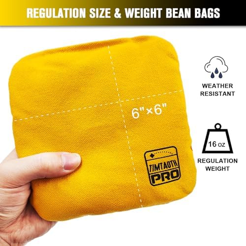 Dual Sided Corn Hole Bags Professional Cornhole Bags Set of 8 Regulation Corn Hole Bean Bags Slick and Stick