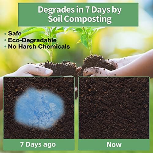 Poo Absorbent for Portable Toilet, Camping Toilet Chemicals, Eco Degradable Absorbent Gel Liquid Waste Gelling and Deodorizing Absorbent Emergency Toilet Waste Treatment