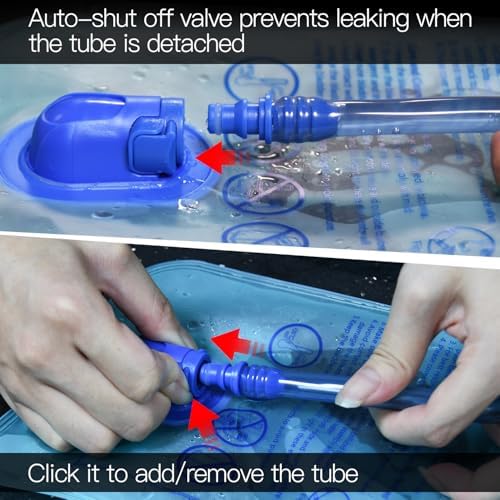 1.5L/2L/2.5L/3L Hydration Bladder, Large Opening Water Storage Bladder Bag, for Cycling Hiking Camping