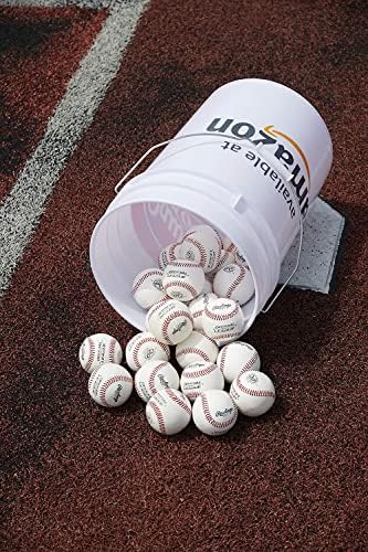 Rawlings | Official League Competition Grade Baseballs | ROLB1X | Game/Practice Use | Youth/14U | Bucket | 24 Count