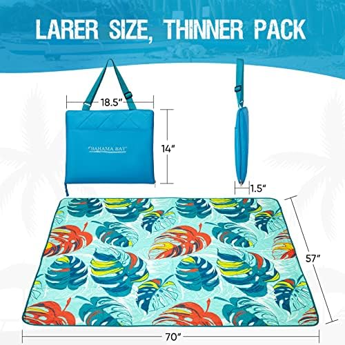 Beach Blanket Waterproof Sandproof Picnic Blankets Camping Foldable Beach Mat Sand Free Large Portable Washable Play Mat Lightweight for Outdoor Parkā¦