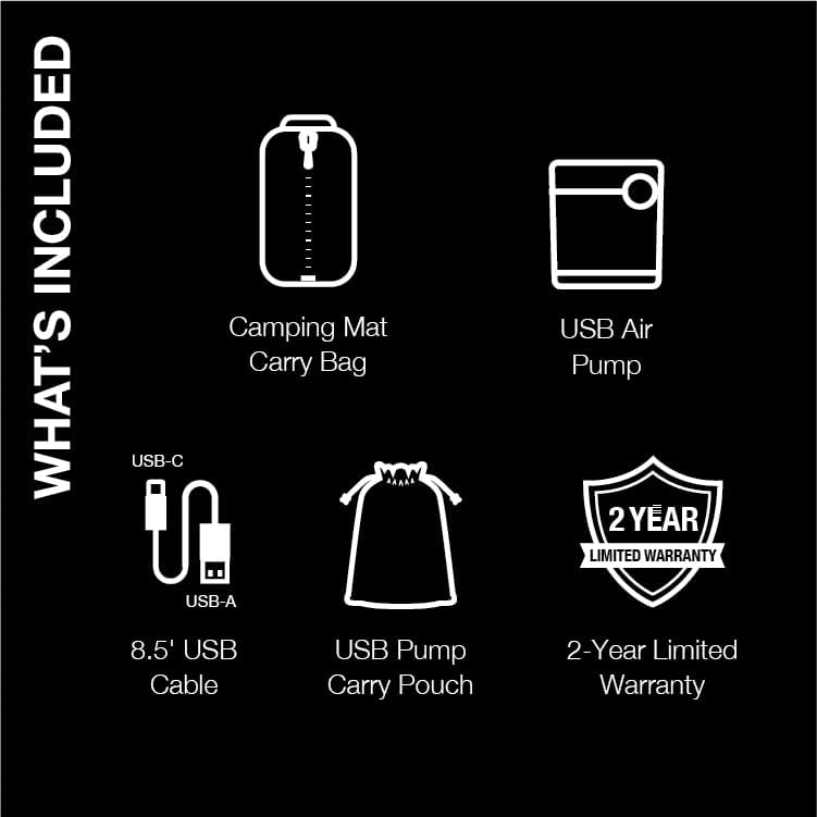 Intex 60412E TruAire Luxury Camping Mattress: Fiber-Tech – Puncture-Resistant Laminate – QuickFill USB Air Pump – 600lb Weight Capacity – Full Size, Blue