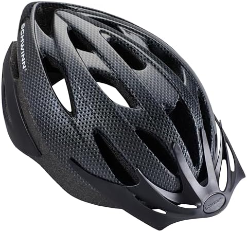 Schwinn Thrasher Bike Helmet for Adult Men Women Age 14+ with Suggested Fit 58-62cm, Multi-Mode Rear LED Light or No Light Option, Lightweight with Adjustable Side and Chin Strap, Bike Accessories