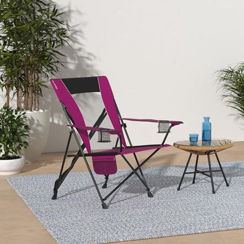 Kijaro Dual Lock Portable Camping Chairs - Enjoy the Outdoors with a Versatile Folding Chair for Sports, Lawn - Dual Lock Feature Locks Position – Hanami Pink