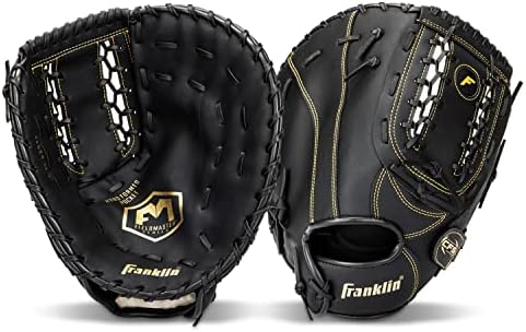 Franklin Sports Baseball + Softball Gloves - Field Master Adult + Youth Baseball + Softball Gloves - Right Hand + Left Hand Gloves - Infield + Outfield Mitts - Multiple Sizes + Colors