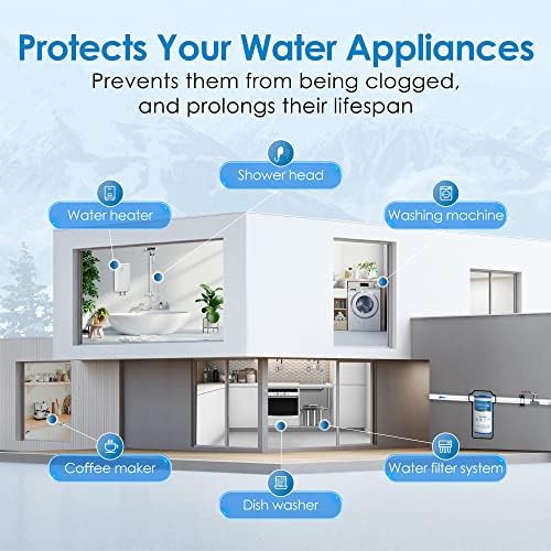 Waterdrop AP810 Whole House Water Filter, Replacement for 3M® Aqua-Pure® AP810, AP801, AP811, Whirlpool® WHKF-GD25BB, WHKF-DWHBB, 5 Micron, 10" x 4.5", Well & Tap Water Filter, Pack of 3
