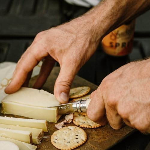 Opinel No. 12 Stainless Steel Pocket Knife, Beechwood Handle