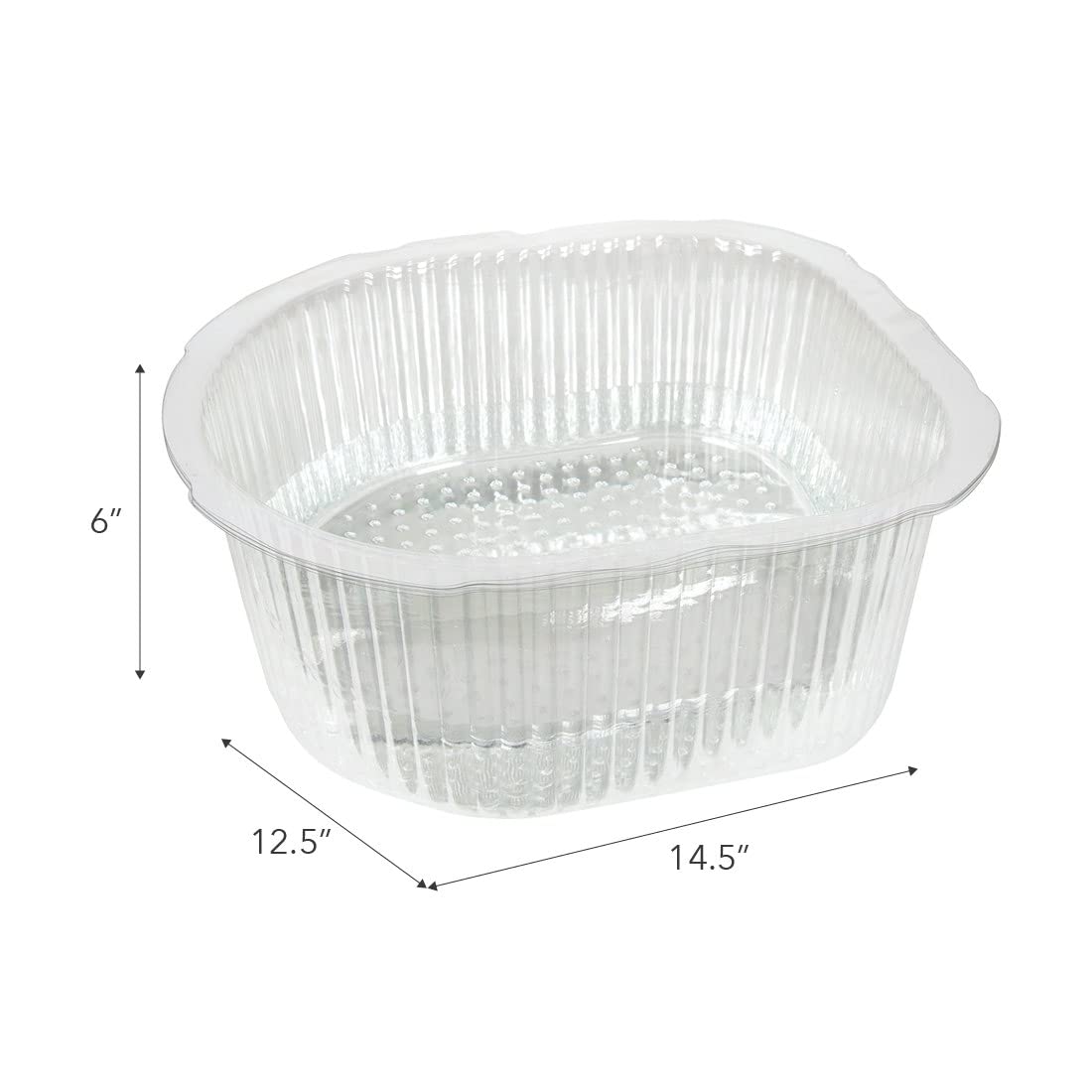 ForPro Professional Collection Universal Pedi Bath Liners - 50% THICKER - Fit Footsie Bath, Disposable Pedicure Foot Tub Liners for Foot Spa Basins & Foot Bath Soaks, Clear, 100-Count