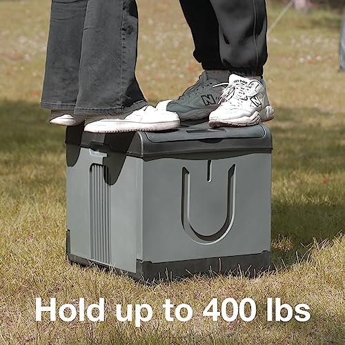 TRIPTIPS Updated Portable Potty for Camping Extra Large Folding Travel Toilet Camping Toilet Portable Toilet for Adults Car Toilet Camp Toilet Outdoor Toilet for Boat/Hiking/Long Trips/Beach