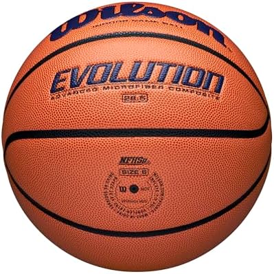 WILSON Evolution Indoor Game Basketballs - Size 5, Size 6 and Size 7