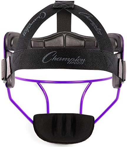 Champion Sports Steel Softball Face Mask - Classic Fielders Masks for Adults - Durable Head Guards - Premium Sports Accessories for Indoors and Outdoors - Multiple Styles