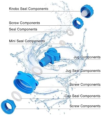 REDCAMP 5 Gallon/18.5L Portable Water Container with Spigot - Camping & Emergency Water Storage for Car, Hiking, Hurricane Supplies