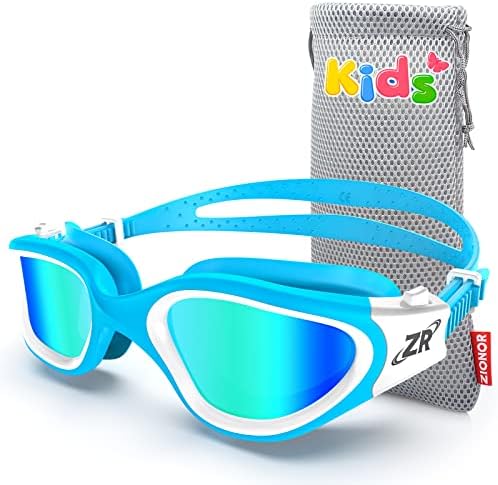 ZIONOR Kids Swim Goggles, G1 MINI UV Protection Anti-Fog Polarized Swimming Goggles for Age 6-14