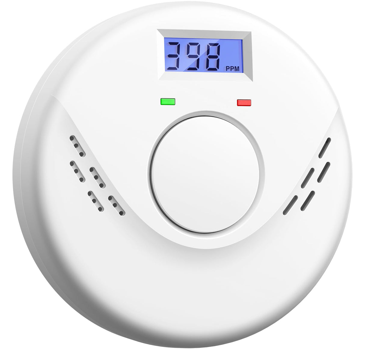 Smoke and Carbon Monoxide Detector, Battery Operated Fire Alarm with LCD Display & Test/Reset Button, Portable Photoelectric CO Smoke Detector Combo for Home, Apartment, RV & Travel, 1 Pack