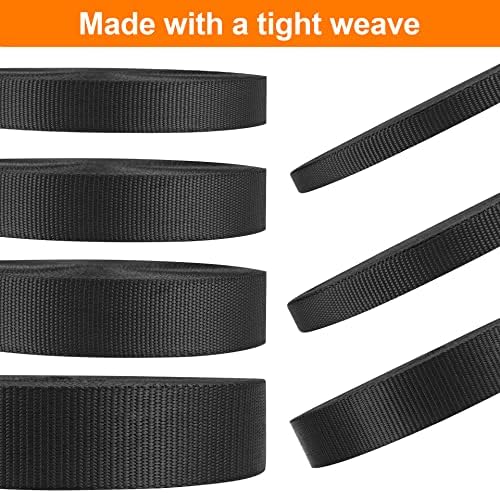 Heavy Duty Nylon Webbing Strap 12 Yards, Heavyweight Nylon Straps, Flat Webbing Strapping for Outdoor DIY Gear Repair