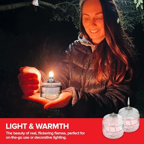 100 Hour Candle Pack of 6, Emergency Candles for Power Outages, Hurricane Storm Survival, and Camping, Liquid Long Burning Candles, Bulk Emergency Candle Supplies