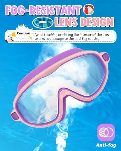 Rantizon Swim Goggles 2 Pack, Wide View Anti Fog&UV Swimming Goggles for Audlt, No Leaking Pool Accessories for Men Women Kid