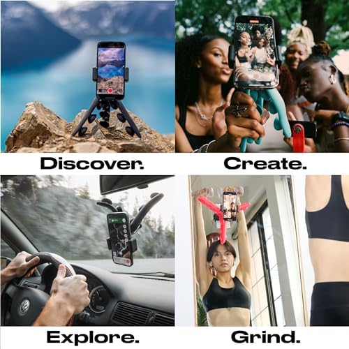 Tenikle® PRO - Flexible Tentacle Tripod for Mobile Phone and Action Camera GoPro, Insta360, DJI Osmo, As Seen on Shark Tank, Bendable Suction Cup Camera Mount & Holder, iPhone & Android Compatible