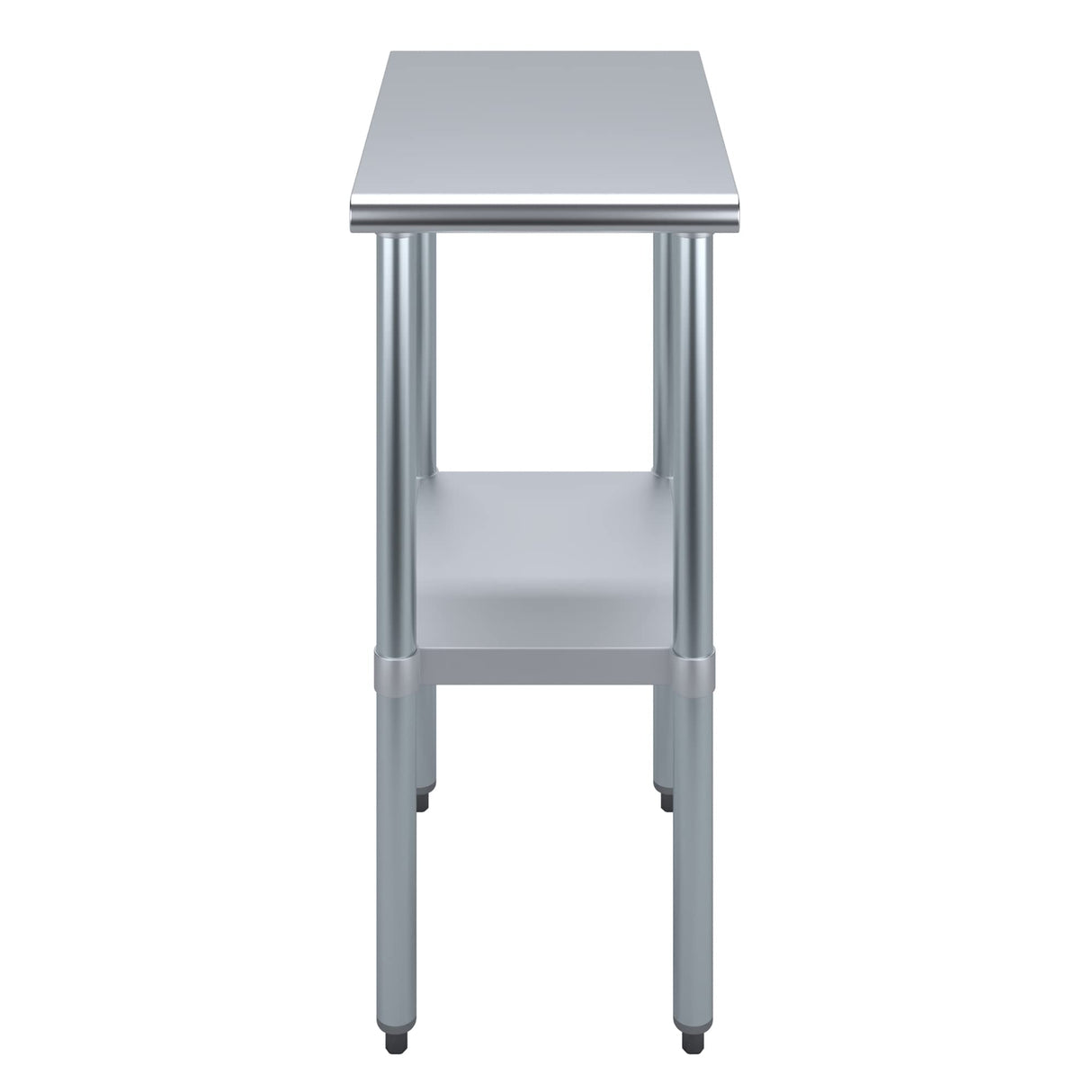 AmGood 24 in. x 15 in. Stainless Steel Work Table with Wheels | Metal Kitchen Food Prep Table | NSF