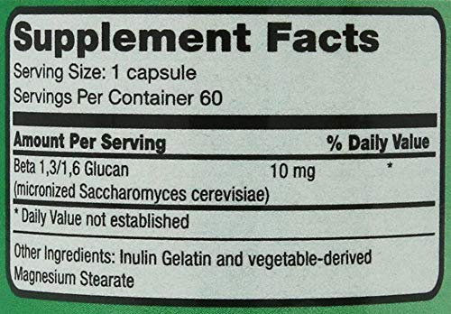 Nutritional Supply Corp Immunition NSC 100 Beta Glucan Extra Strength - 10 mg - 60 Capsules