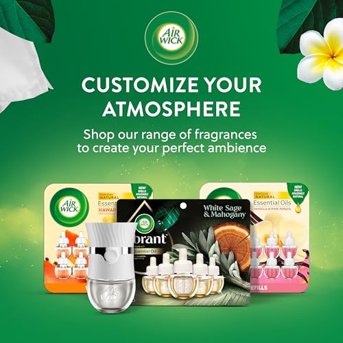 Air Wick Plug in Scented Oil Refill, 10ct, Fresh Linen, Air Freshener, Essential Oils, Eco Friendly Pack