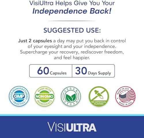 Eye Health Supplement – 14 Essential nutrients for Clear Vision, Blue Light Protection, and Long-Term Eye Health. Supports Clarity and Eye Wellness. 60 Capsules. (1 Pack)