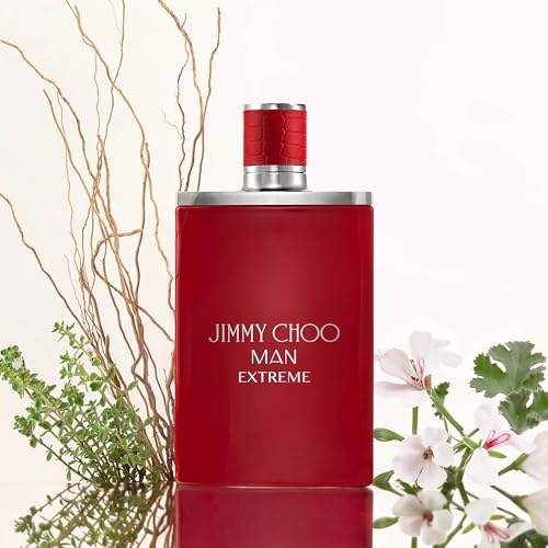 JIMMY CHOO - Man Extreme Eau de Parfum - Men's Fragrance - Spicy & Bold - With notes of Red Thyme, Clary Sage, & Vetiver - 1.7 Fl Oz