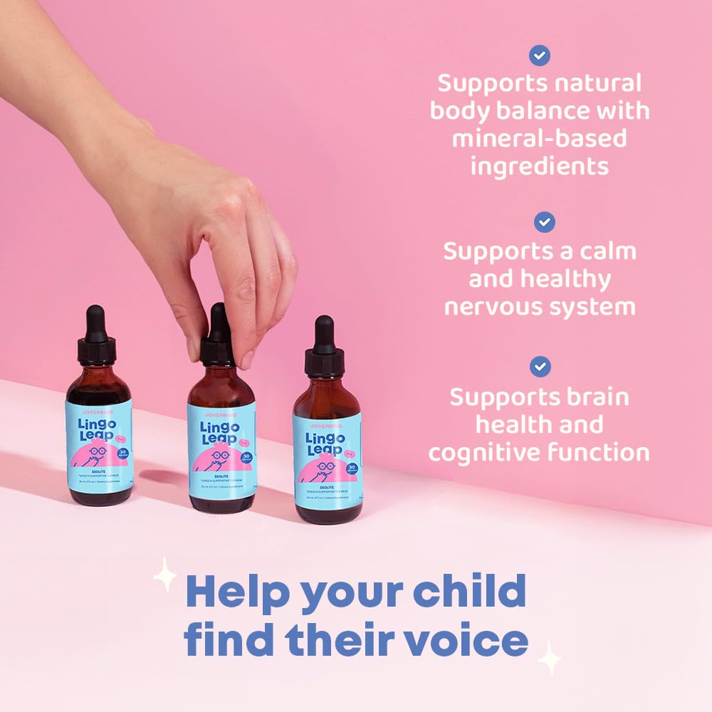 JoySpring Speech & Communication Support for Kids | Zeolite Supplement for Wellness | Supports Development & Learning | Made in USA