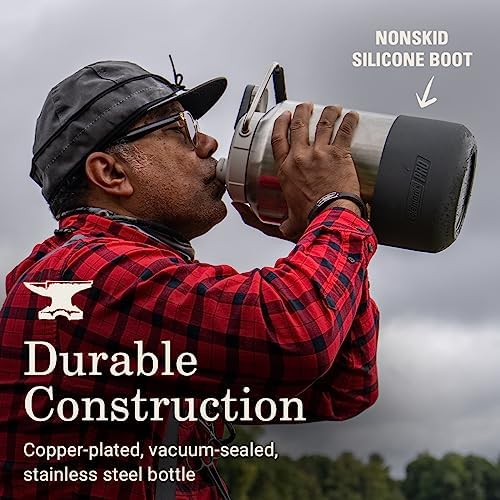 Coleman Pro Heavy-Duty Insulated Gallon Water Jug Leakproof Portable Jug for Rugged Outdoor Use & Jobsites Durable Steel with Anchor Point for Ultimate Portability