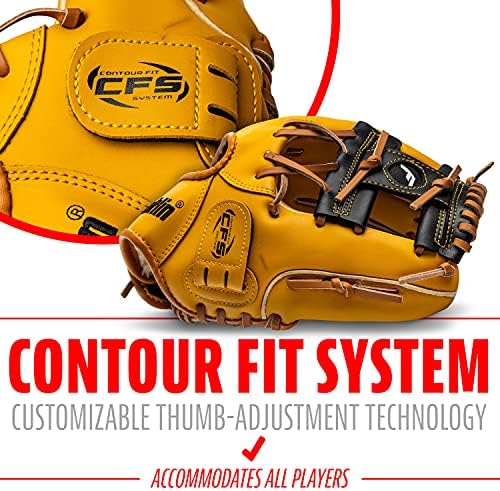 Franklin Sports Baseball + Softball Gloves - Field Master Adult + Youth Baseball + Softball Gloves - Right Hand + Left Hand Gloves - Infield + Outfield Mitts - Multiple Sizes + Colors