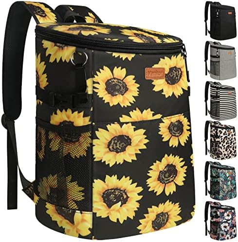 Camping Cooler Backpack 30 Cans, Soft Backpack Coolers Insulated Leak Proof Travel Cooler Bag Waterproof Lunch Picnic Beach Work Trip Thermal Bag Drink Beverage Beer Bag Cooler