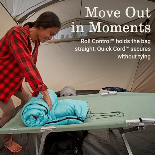 Coleman Flatlands 30/40/50°F Adult Sleeping Bag, Made from 100% Recycled Material, Big & Tall Options, Cool-Weather Sleeping Bag