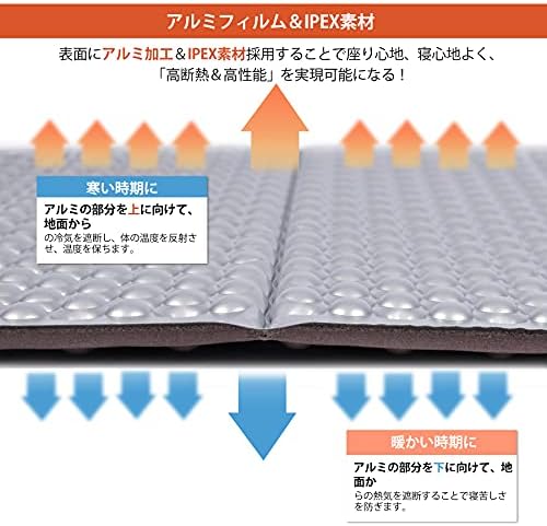 REDCAMP Foldable Foam Camping Pads for Sleeping, Waterproof Closed Cell Foam Camping Sleeping Pad - Ultra-Lightweight for Hiking & Backpacking, R-2.1 Insulated, Royal Blue/Grey/Green/Brown/Khaki