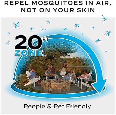 Thermacell E-Series Rechargeable Mosquito Repeller with 20’ Mosquito Protection Zone; Bug Spray Alternative; Scent Free