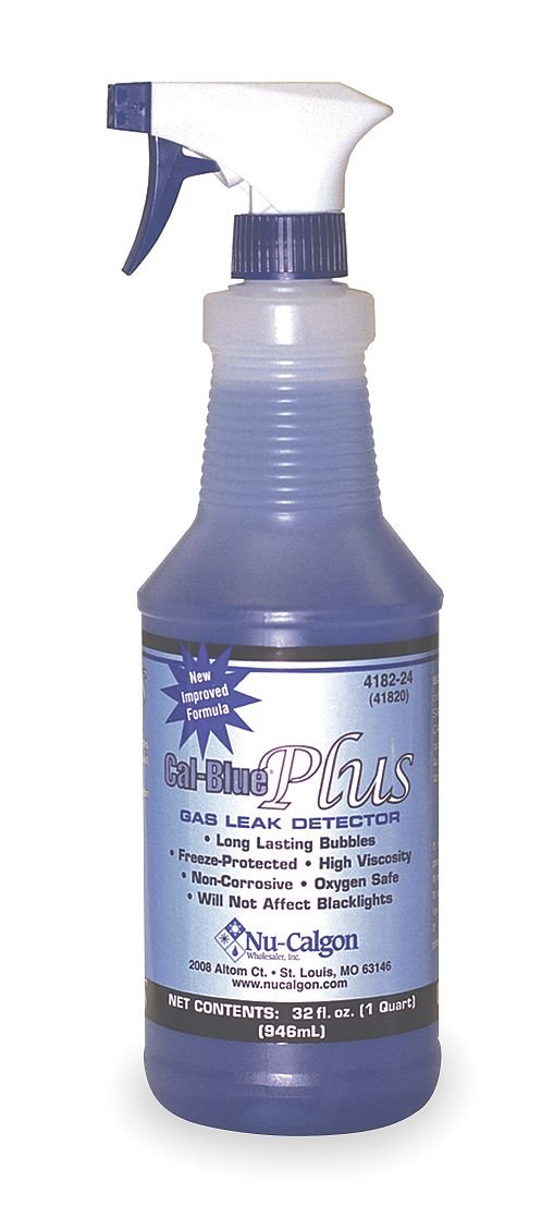Nu-Calgon 4182-24 Cal-Blue Plus Micro Gas Leak Detector (1 qt. Spray Bottle)