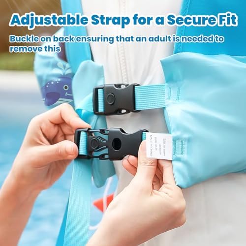 HeySplash Swim Vest for Kids, Toddler Pool Floaties Fit 20-50/70 Lbs, Children Swimming Vest with Adjustable Strap, Swim Jacket Water Wing Arm Float, Puddle Sea Beach Boat Jumper Boy Girl Baby