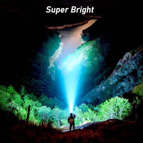 Headlamp Flashlight, 2-Pack Super Bright LED Rechargeable Headlight - Spotlight&Floodlight Combination,Sensor Control, 8 Modes,IPX5 Waterproof, 20+Hrs Runtime for Camping-Orange