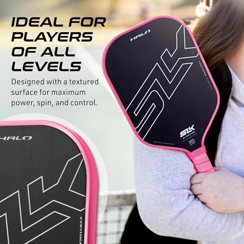 Selkirk Sport SLK Halo Raw Carbon Fiber Pickleball Paddle | Designed in The USA | Choose from The T700 Raw Carbon Fiber Power, The 18k Ultraweave Control, or The Kevlar Linkweave Thermoformed Pro