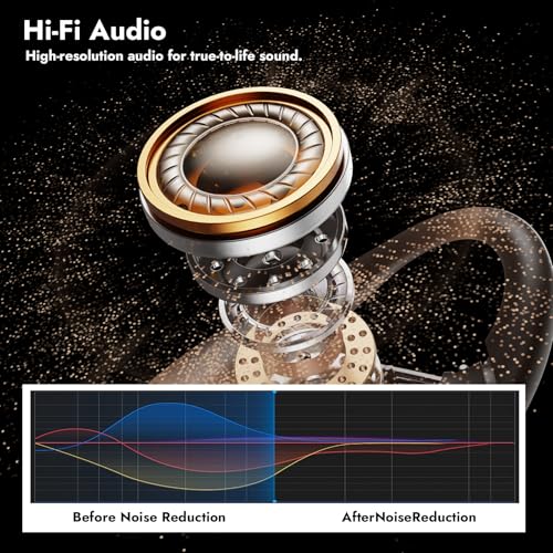 3 Pieces MINISO X28 AI Translation Earbuds Open Ear Wireless Bluetooth Earbuds OWS Support 150 Languages Real Time Translation Sports Headphones IPX5 Waterproof for Travel Business Learning Meeting Black