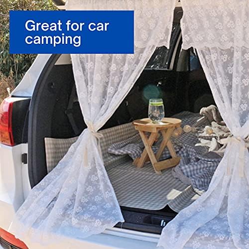 ESLA Cute Gingham Picnic Blanket, Waterproof Foldable, in Large 80x60in and Extra Large 80x80in, Portable Compact Beach Blanket, Oversized XL Outdoor Mat, Tan Gingham